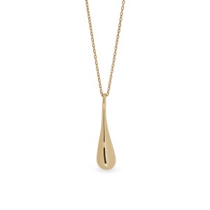 Vidal & Vidal “Long Teardrop Necklace Goldplated” – Halsband