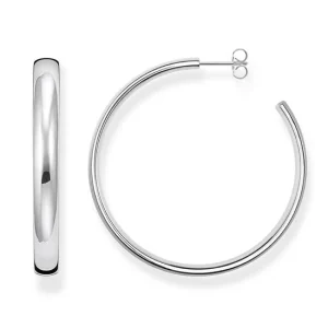 Creolörhängen “Classic Stora Oval Silver”