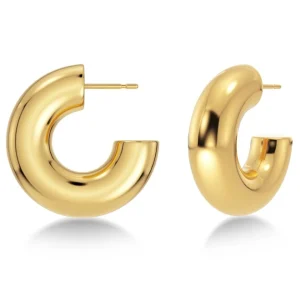 Örhängen “Chunky Creoles L Gold” – Edblad