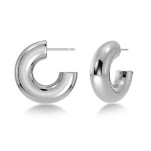 Örhängen “Chunky Creoles S Steel” – Edblad