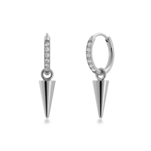 Edblad “Peak Hoops Mini Sparkle Steel” – Örhängen