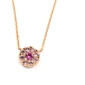Halsband “Flower PINK Pendant” – O´Dwyer