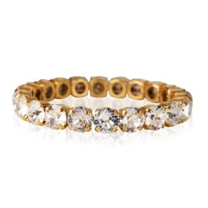 Armband “Gia Strech Bracelet Gold – Crystal” – Caroline Svedbom