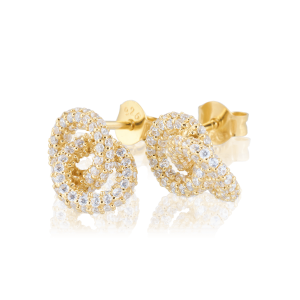 GYNNING “The knot sparkling mini örhängen Guld” – Örhängen