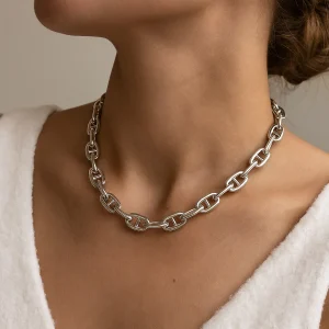 Anchor Chunky Chain Halsband 10 mm, kedja | 925 silver