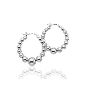 Bubble Hoop Örhängen | 925 silver