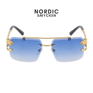 Leopard Glasögon - Ljusblå