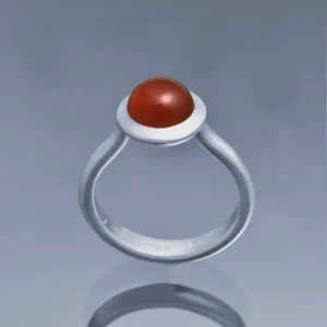 Matt Ring Karneol - Sterling Silver