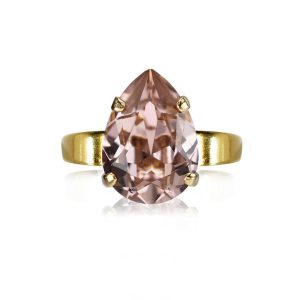 Ringar “Mini Drop Ring Gold – Vintage Rose” – Caroline Svedbom