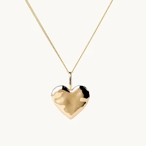 Emma Israelsson”Organic Heart Necklace Gold – Halsband