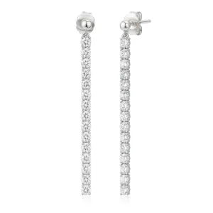 Long Crystal Line örhängen