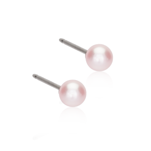 Blomdahl “NT Pearl 4 mm Light Rose” – Örhängen