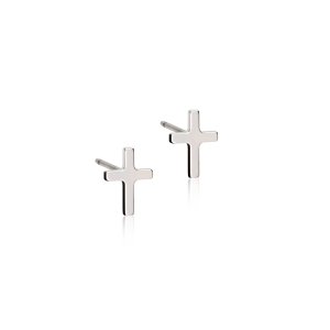 Blomdahl “NT Plain Cross 8 mm” – Örhängen