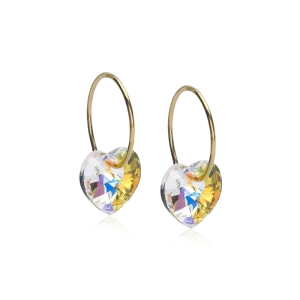 Blomdahl “GT Ear Ring 14 mm Heart Pendant Rainbow” – Örhängen