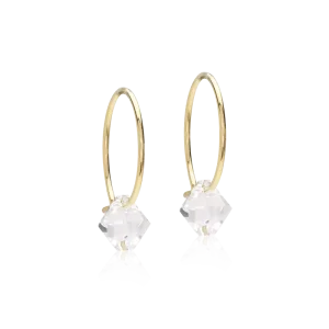 Blomdahl “GT Ear Ring 14 mm Bicone Crystal” – Örhängen