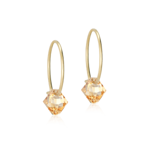 Blomdahl “GT Ear Ring 14 mm Bicone Golden Shadow” – Örhängen