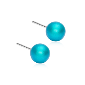 Blomdahl “NT Pearl 6 mm Blue Zirkon” Örhängen