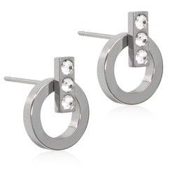 Blomdahl “NT Hollow 10/8mm Crystal” – Örhängen