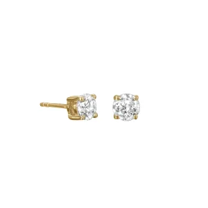 Vidal & Vidal “Cubic Zirkonia 4,5 mm Earring Goldplated” – Örhängen