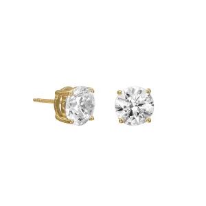 Vidal & Vidal “Cubic Zirkonia 8 mm Earring Goldplated” – Örhängen