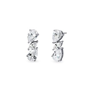Vidal & Vidal “Triple Drop Zirkonia Earrings Silver” – Örhängen