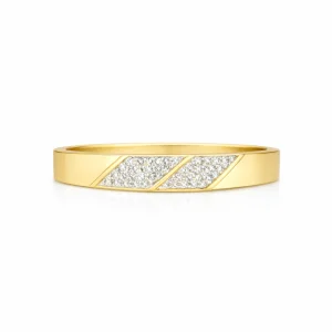 Ring med diamanter 18k guld - 0,08carat