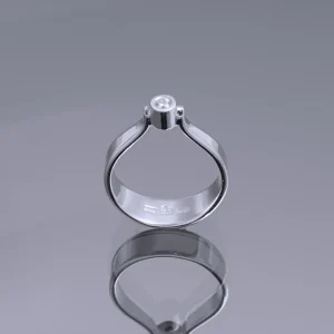 Dot Ring Star Vitguld - Sterling Silver