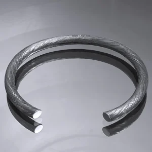 Riven armband - Sterling Silver oxiderat