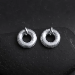 Riven Örhänge 2 - Sterling Silver