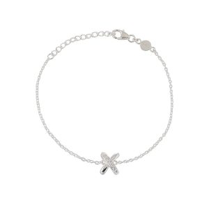 GYNNING “Cross My Heart Silver” – Armband