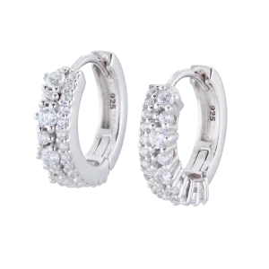 GYNNING ” Circle of trust  Silver” – Örhängen