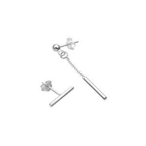 Rod Chain örhängen | 925 silver