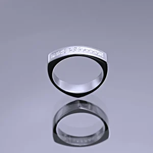 SuperNova Ring 3 Swish Vitguld