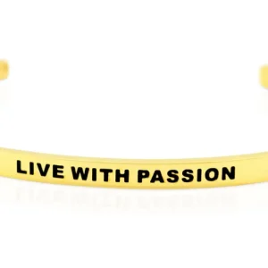 Armband “Live With Passion-Guld”