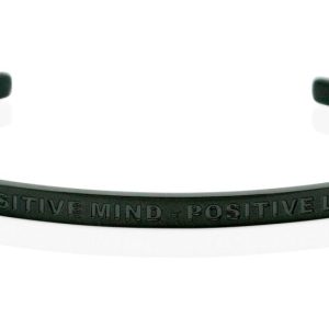 Armband “Positive Mind – Positive Life-Svart”